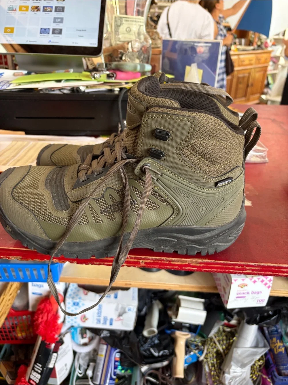 Keen Olive Green Tactical Mid-Top Work Boot